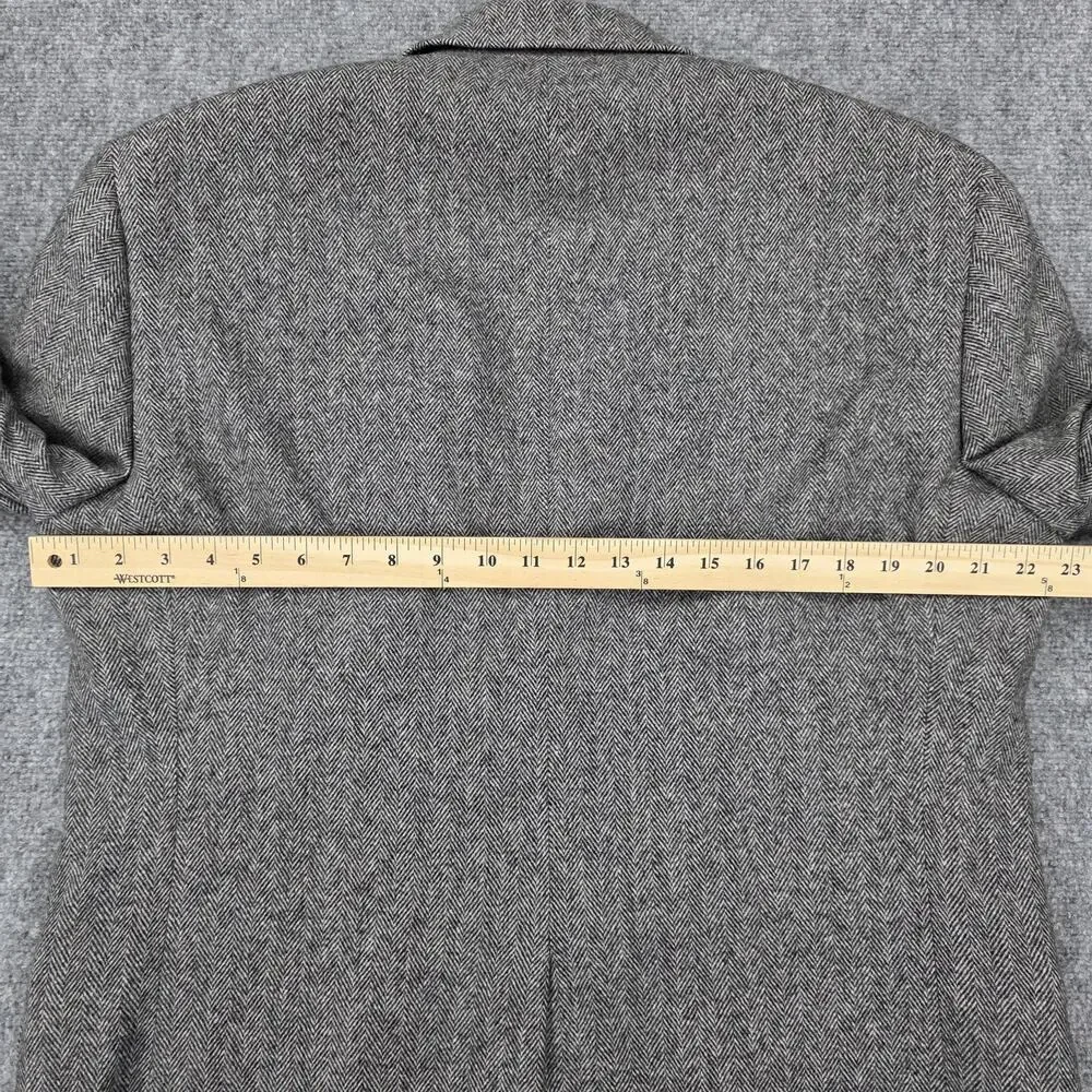 Gianfranco Ruffini Blazer Mens 42R Gray Herringbone Camel Hair Blend Italy Made - Picture 7 of 16